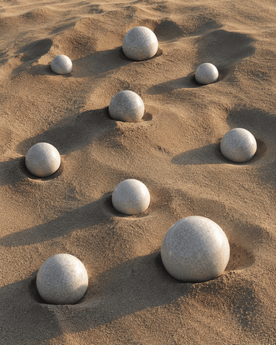 Installation — sculptural ceramics in situ
