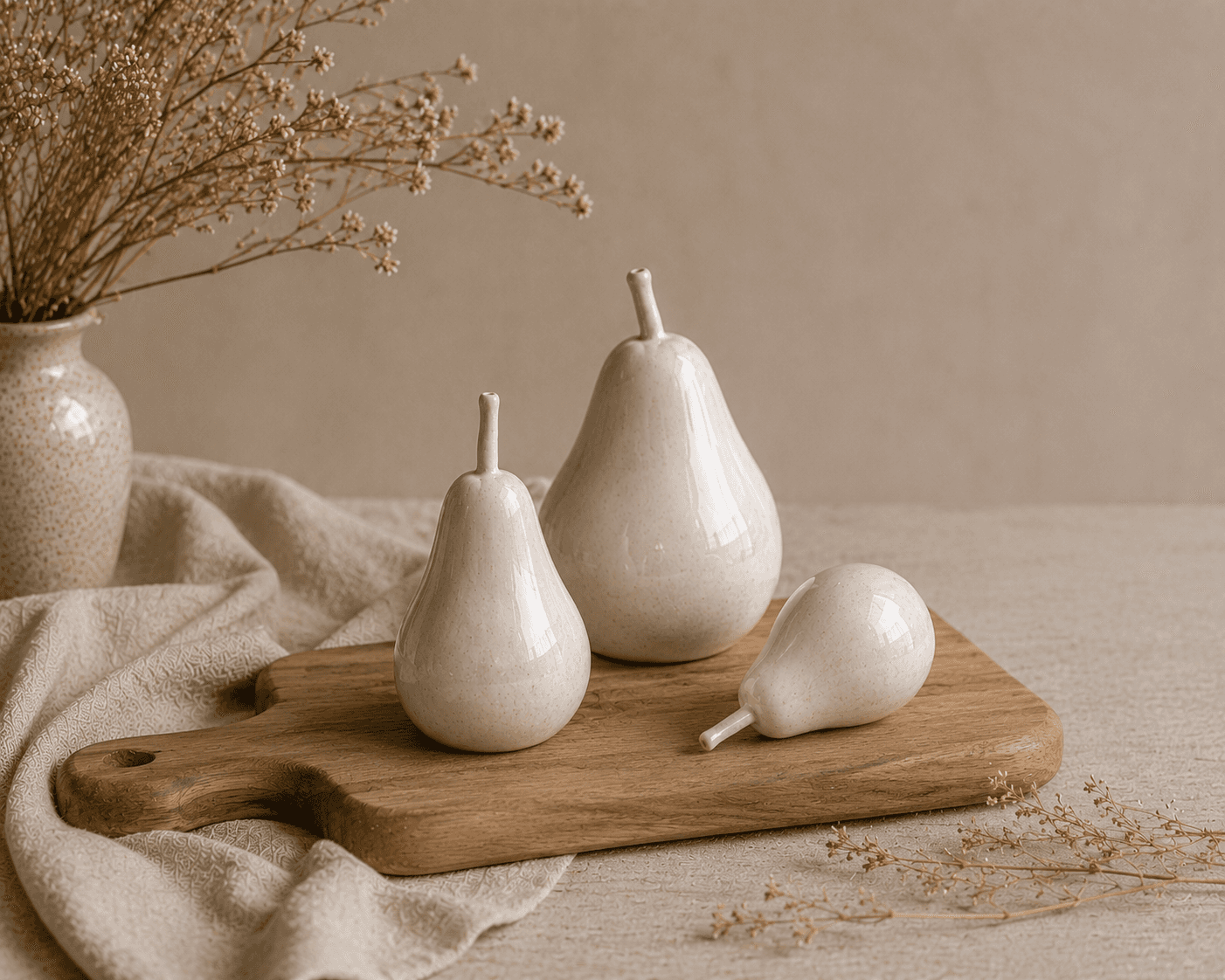 Quiet harvest — ceramic still life 1